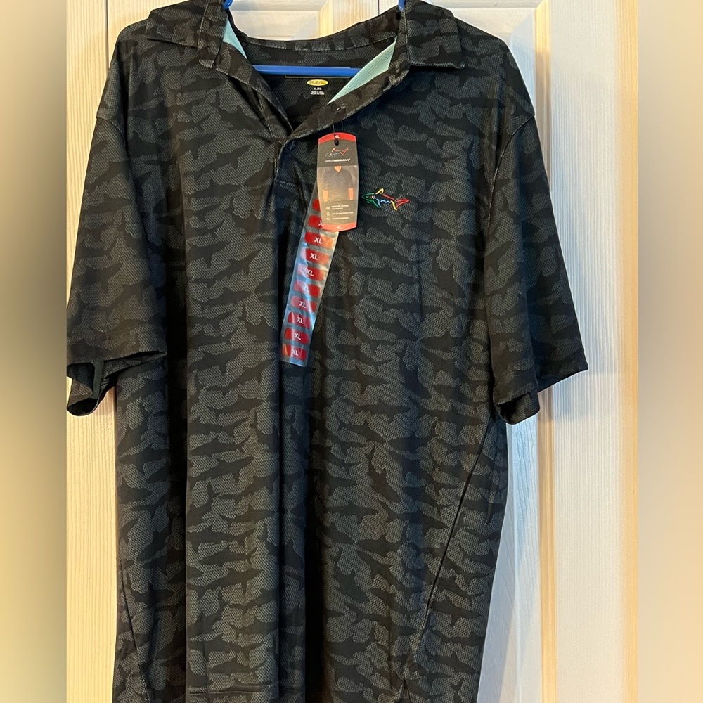 Greg Norman SHARK shirt. XL. men’s ‼️ NWT.  KILLER Awesome shirt.